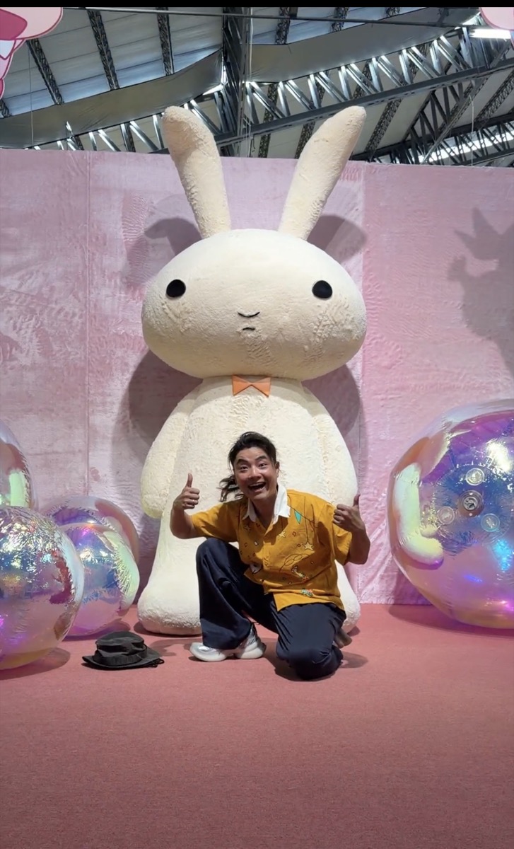 蠟筆小新室內展小白兔角色場景